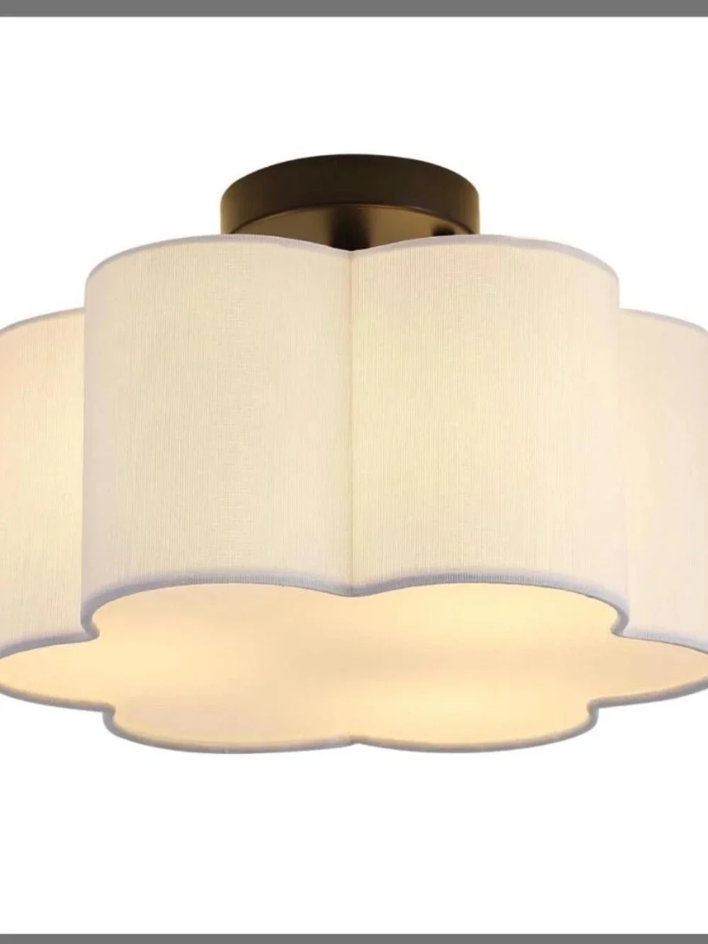 Modern Flower Petal Shaped Semi Flush Ceiling Light * 3-Light